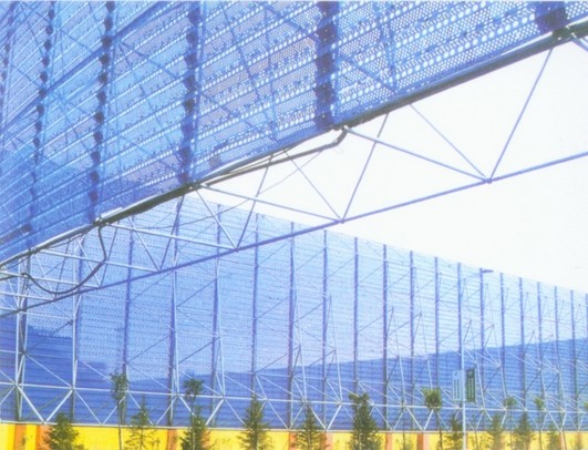 白山环保扫风墙网架工程